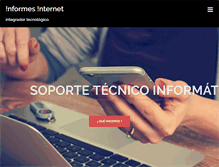 Tablet Screenshot of informesinternet.com